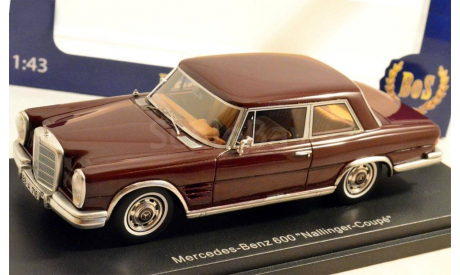 Mercedes-Benz 600 Nallinger Coupe 1963 (dark red) 1/43, масштабная модель, 1:43, BOS
