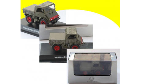 Mercedes Benz Unimog 401 кабина тент, кузов низкий чехол, масштабная модель, 1:43, 1/43, Mercedes-Benz