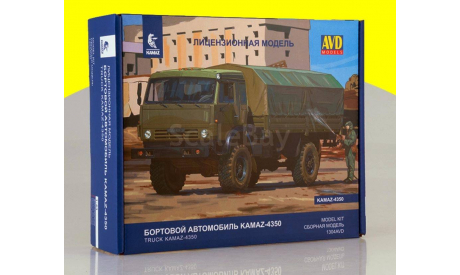 Сборная модель КАМАЗ-4350 4x4 Мустанг 1304AVD (дорестайл!), масштабная модель, 1:43, 1/43, AVD Models