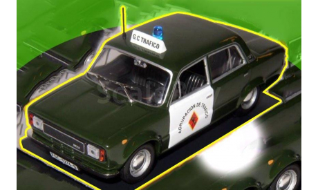 Seat 124 D (1977) GUARDIA CIVIL Agrupacion de Trafico  (П), масштабная модель, 1:43, 1/43, IXO Police Collection