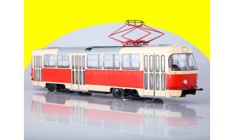 Трамвай Tatra-T3SU трёхдверный  Бежевый, масштабная модель, scale43, Start Scale Models (SSM)