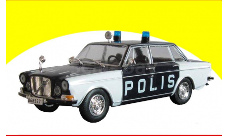 Volvo 164 - Полиция Швеции, масштабная модель, Полицейские машины мира, Deagostini, scale43