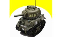 World War Toons Sherman U.S. Medium Tank M4A1, сборная модель, ’ 1/43’, отличный подарок и детям и взрослым!, сборные модели бронетехники, танков, бтт, scale43