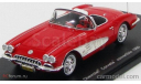 CHEVROLET CORVETTE CONVERTIBLE 1960 RED IVORY, масштабная модель, Spark, 1:43, 1/43