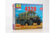 УРАЛ-4320 кунг, сборная модель автомобиля, AVD Models, scale43