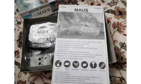 Немецкий танк Maus, сборные модели бронетехники, танков, бтт, Pegasus, scale72