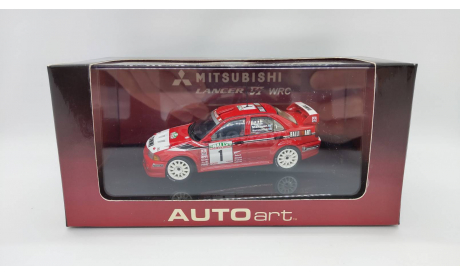 Mitsubishi Lancer 1999 CP9A Evolution VI WRC Rally New Zeland #1 T. Makinen [AUTOart] 1/43, масштабная модель, scale43