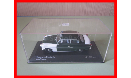Borgward Isabella ’Polizei Frankfurt’ Minichamps 1/43, масштабная модель, 1:43