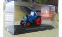 Lanz D-7506-A ’Bulldog’, Тракторы 57, синий, масштабная модель трактора, Тракторы. История, люди, машины. (Hachette collections), scale43