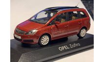 Opel Zafira 2006 Rubens Red, масштабная модель, 1:43, 1/43, Minichamps