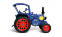 Lanz D-7506-A ’Bulldog’, Тракторы 57, синий, масштабная модель трактора, Тракторы. История, люди, машины. (Hachette collections), scale43