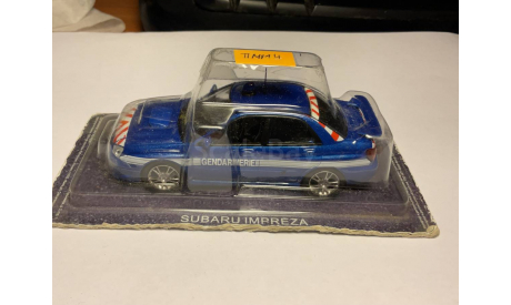 SUBARU Impreza Полиция Франции, Полицейские Машины Мира 4, blue, масштабная модель, 1:43, 1/43, Полицейские машины мира, Deagostini