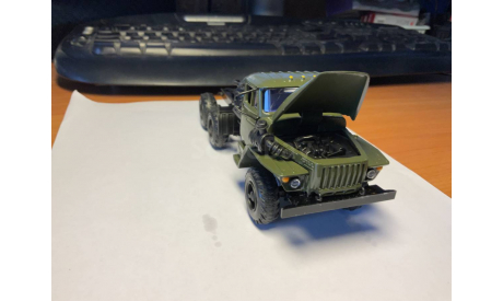 УРАЛ 44202 тягач, хаки, масштабная модель, 1:43, 1/43, Элекон