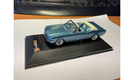 FORD MUSTANG Convertible (1965), light blue, масштабная модель, Premium X, scale43