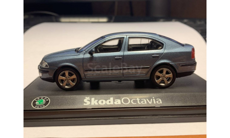 SKODA Octavia 2004, satin gray met, масштабная модель, 1:43, 1/43, Abrex, Škoda