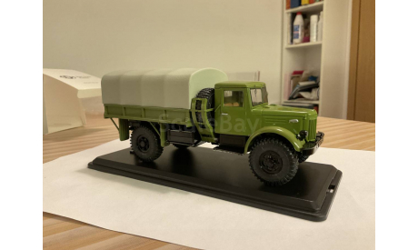МАЗ-502 4х4 бортовой с тентом, покрышки Я-90 (зелёный), масштабная модель, Start Scale Models (SSM), scale43