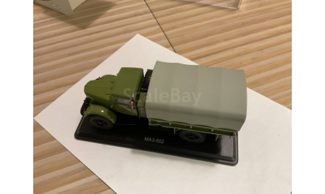МАЗ-502 4х4 бортовой с тентом, покрышки Я-90 (зелёный), масштабная модель, Start Scale Models (SSM), scale43