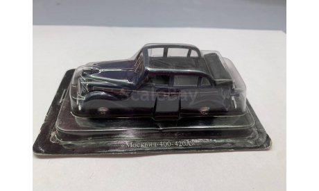 МОСКВИЧ 400-420А, Автолегенды СССР 5, темно-синий, масштабная модель, 1:43, 1/43, Автолегенды СССР журнал от DeAgostini