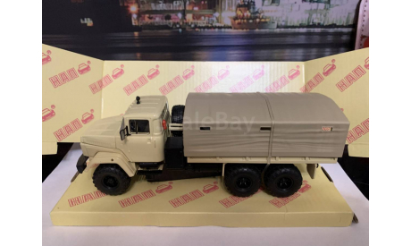 КРАЗ 260 бортовой с тентом (1989), песочный, масштабная модель, Наш Автопром, scale43