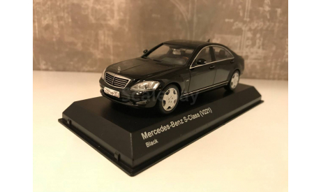 Mercedes-Benz S-Class s600l w221 black 1:43, масштабная модель, Kyosho, scale43