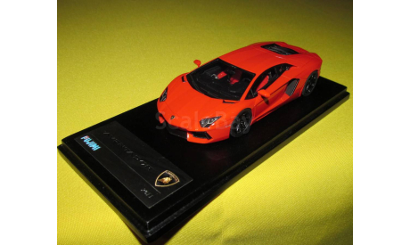 Lamborghini Aventador orange pearl Ламборгини Авентадор оранжевый Fujimi scale 1:43 Фуджими масштаб 1:43, масштабная модель, scale43