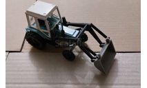 трактор Беларусь МТЗ 82 с ковшом СССР Компаньон 1:43, масштабная модель, scale43