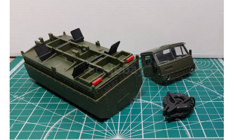 Кузов и кабина от КАМАЗ 4310, запчасти для масштабных моделей, Элекон, scale43