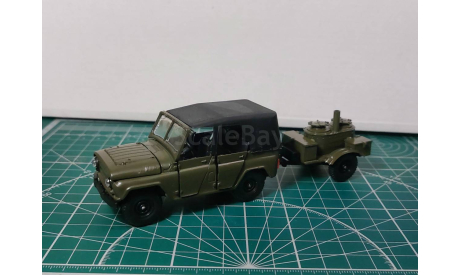 УАЗ 469 с прицепом кухня А34, масштабная модель, Агат/Моссар/Тантал, scale43