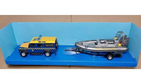 Land Rover Defender 110 c прицепом, масштабная модель, Bauer/Cararama/Hongwell, scale43