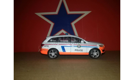 Audi Q7, журнальная серия Полицейские машины мира (DeAgostini), scale43, PCT