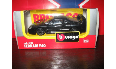 Ferrari F40, масштабная модель, 1:43, 1/43, Bburago old