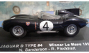 JAGUAR D-TYPE WINNER 1956 LeMan, масштабная модель, 1:43, 1/43, IXO Le-Mans (серии LM, LMM, LMC, GTM)