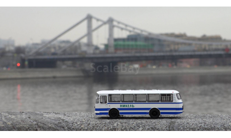 ЛАЗ 695Н бело-голубой, масштабная модель, Classicbus, scale43