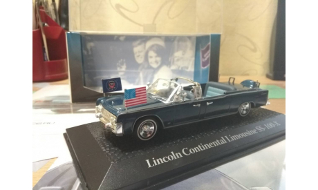 Lincoln Continental Limousine SS-100-X Кеннеди, масштабная модель, Atlas, 1:43, 1/43