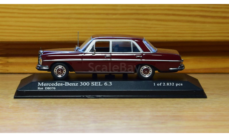 Mersedes 300 SEL 6,3 1968-72, масштабная модель, Mercedes-Benz, Minichamps, 1:43, 1/43