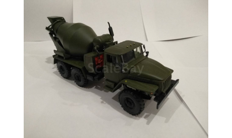 Бетономешалка от Миниграда, масштабная модель, УРАЛ, 1:43, 1/43