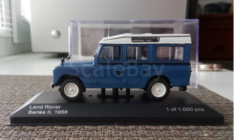 1:43 ​Land Rover Series II SW 1958 blue (White Box) WB135, масштабная модель, WhiteBox, scale43