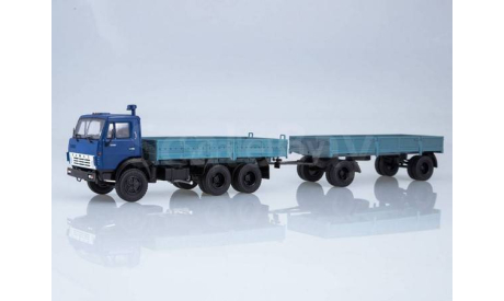 КАМАЗ 5320 с прицепом ГКБ 8650 1:43 ПАО/АИСТ, масштабная модель, ПАО КАМАЗ, scale43