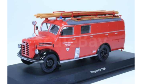 Borgward B2500 LF8 mit Metz-Aufbau ’Freiwillige Feuerwehr Heuchelheim’ SCHUCO, масштабная модель, scale43