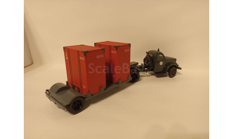 ГАЗ 51П с полуприцепом контейнеровоз Т-213 1:43 DIP, масштабная модель, DiP Models, scale43