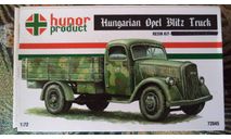 Hungarian Opel Blitz Truck, сборная модель автомобиля, Hunor, 1:72, 1/72