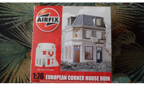 Airfix 75003 European corner house ruin 1/76, сборная модель (другое), 1:72, 1/72