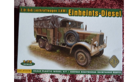 2,5t 6x6 Lastkraftwagen (LKW) Einheints-Diesel, сборная модель автомобиля, ACE