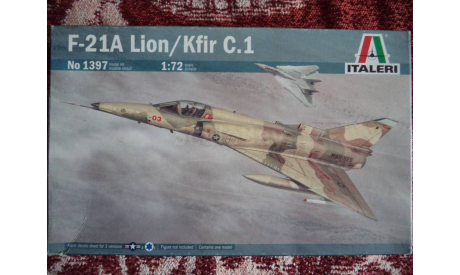 Italeri 1397 F-21A LION/KFIR C.1, сборные модели авиации, 1:72, 1/72