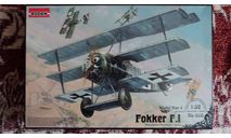 Fokker F.I Dreidecker, сборные модели авиации, Roden, 1:32, 1/32