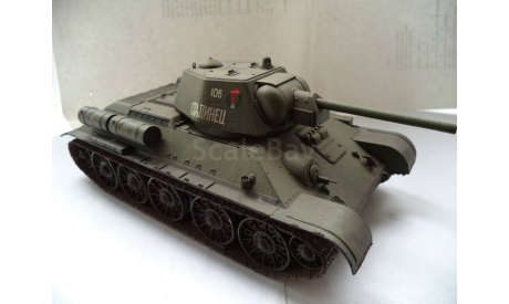 Т-34/76(107 Сталинец) «TAMIYA» 35059, сборные модели бронетехники, танков, бтт, 1:35, 1/35