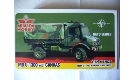 Armada Hobby N72077 MB U 1300 with canvas, сборная модель автомобиля, 1:72, 1/72