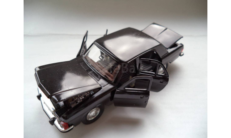 Волга ГАЗ-3102 (Черный), масштабная модель, scale43