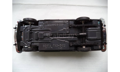 Волга ГАЗ-3102 (Черный), масштабная модель, scale43