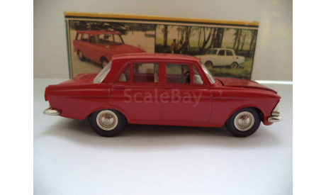 Москвич 412 (Красный) СССР, масштабная модель, Агат/Моссар/Тантал, scale43